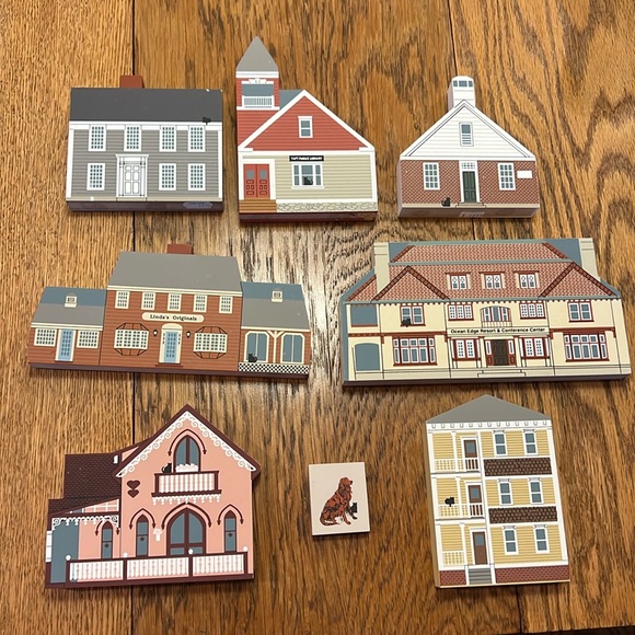 the Cat’s Meow Other Bundle Of 7 Cats Meow Village Houses Massachusetts Locations With Dog